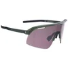 Image de BBB Cycling Lunettes de cyclisme à contraste élevé - Lunettes de soleil de cyclisme professionnelles pour homme et femme - Gravel Vélo de route et VTT Valor FLUX - Vert transparent mat