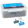 Image de ELVEDES 10 Paires Plaquettes de Frein organiques pour Shimano BRM666, BRM785, BRM985, BRM98...Utilisation Cycle/VTT/E-Bike/Vélo