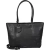 Image de Burkely Cool Colbie Grand sac fourre-tout 15.6"   Sac Ordinateur Femme en Cuir Noir   Sac de Travail Élégant et Fonctionnel   Sac Cabas Laptop Haut de Gamme