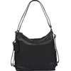 Image de Burkely Soft Skylar Sac à dos Hobo   Sac à Dos Convertible Femme en Cuir Noir   Sac Épaule Élégant et Polyvalent pour le Quotidien