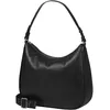 Image de Burkely Always Ava Hobo Round Bag   Sac Épaule Femme en Cuir Noir   Bandoulière Logo Réglable   Style Rétro Chic et Urbain