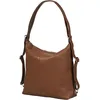 Image de Burkely Soft Skylar Sac à dos Hobo   Sac Convertible Femme en Cuir Marron Cognac Lisse   Sac à Dos et Sac Épaule Chic   Sac de Ville Polyvalent