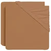 Image de Jollein 2511-501-00103 Lot de 2 draps ajustés en Jersey 40 x 90 cm Biscuit