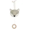 Image de Jollein 043-001-67077 Boîte à musique en tissu Motif renard Blanc/olive