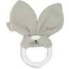 Image de Jollein Anneau de dentition pour bébé - Oreilles de lapin - Vert olive - Anneau de préhension pour bébé - Anneau en silicone - Aide à la dentition - Jouet pour bébé