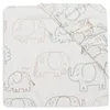 Image de Jollein Drap-Housse Jersey - pour Berceau - Elephant Tales - 40/50x80/90cm - Drap-Housse en Coton - Certifiée Oeko-TEX