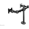 Image de NewStar FPMA-D960DG Support de bureau avec inclinaison, rotation et pivot pour deux écrans plats jusqu’à 27 