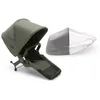 Image de Bugaboo Donkey 5 Duo, Kit d'extension complet, Côte à Côte, Design amélioré, siège réversible, direction à une main et rangement extensible, Vert forêt