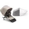 Image de Bugaboo Donkey 5 Duo, ensemble de conversion complet, côte à côte, design amélioré, siège réversible, guide d'une main et stockage extensible, désert Taupe