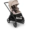 Image de Bugaboo Dragonfly, Poussette citadine compacte et légère, pliage facile d'une seule main dans toutes les postions, panier sous le siège XL, châssis graphite et capote Desert Taupe