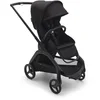 Image de Bugaboo Dragonfly, Poussette citadine compacte et légère, pliage facile d'une seule main dans toutes les postions, suspension intégrale, panier sous le siège XL, châssis noir et capote nuit noire