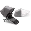 Image de Bugaboo Donkey 5 Duo, Kit d'extension complet, Côte à Côte, Design amélioré, siège réversible, direction à une main et rangement extensible, Gris chiné