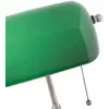 Image de Clayre&Eef Lampe de banquier Verda avec pied en nickel