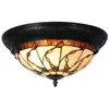 Image de Clayre&Eef Plafonnier Florent style Tiffany