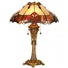 Image de Clayre&Eef Lampe à poser Cambria style Tiffany
