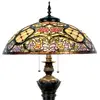 Image de Clayre&Eef Lampadaire Rosaly style Tiffany