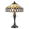 Image de Clayre&Eef Lampe à poser Fiera au style Tiffany