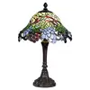 Image de Clayre&Eef Lampe à poser colorée Lotta de style Tiffany