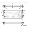 Image de TYC Radiateur du moteur Module de Refroidisement boîte de vitesses manuelle Largeur de filet 378mm Longueur de filet 780mm Profondeur de filet 34mm Compatible avec FIAT Ducato III Van 250, 290