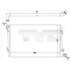 Image de TYC Radiateur du moteur Module de Refroidisement Largeur de filet 416mm Longueur de filet 650mm Profondeur de filet 32mm Compatible avec VW Golf 5 3/5 portes 1K1 737-0063-R