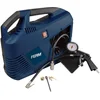 Image de FERM Compresseur Portable - 1100W - Incl. tuyau à air, gonfleur, rallonge,soupape et adaptateur universel