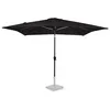 Image de VONROC Parasol de Jardin Extérieur Rosolina 280x280cm Noir - Parasol Inclinable Carré en Toile Protection Solaire UPF 50+ - Housse de Protection Inclus - Adapté pour Pied Diamètre Mât 48 cm
