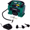 Image de VONROC Compresseur à batterie 20V VPower et prise allume-cigare 12V VPower   11 bar - Batterie 4.0Ah, chargeur - 5 adaptateurs, 2 anneaux de réductions et valve inclus
