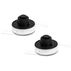 Image de VONROC Bobine de Fil Débroussailleuse 8m (2x4m) x2 - Set Tête de Fil de Rechange Double pour Débroussailleuse GT501DC - 2 Pièces
