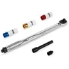 Image de VONROC Clé Dynamométrique ½’’   470mm - 28-210Nm - Set de 3 Douilles 17mm / 19mm / 21mm - Clé Outillage Mécanique Serrage Précis Avec Adaptateur, 3 Douilles + Manchon Teflon et Rallonge Inclus