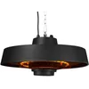 Image de Vonroc Chauffage Terrasse Extérieur à Suspendre Vulcano 2000W - Temps de Chauffe de 3 Sec. - Chauffage Électrique Suspendu - Télécommande, Mousquetons, Chaine Inclus