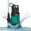 Image de VONROC Pompe Submersible 750W - Eaux Usées et Claires   14000 l/h - 0,75 Bar - Décharge de 7,5m max - 7m de Profondeur max - Pour Étang, Cave, Piscine - Flotteur Automatique, Faible Entretien