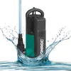Image de VONROC Pompe Submersible 750W   Débit 14 000 l/h   Pour Eaux Propres, Usées   Flotteur Intégré   Profondeur 7 m, Hauteur de Refoulement 7,5 m   Pompe Immergée Usage Domestique, Extérieur