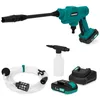 Image de VONROC Nettoyeur Haute Pression sans Fil Compact 20V   24 Bars   198 l/h - Tuyau d'aspiration de 5m, Bouteille à détergent et buse réglable   2 Batteries 2.0Ah et Chargeur INCL.