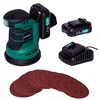 Image de VONROC Ponceuse Excentrique 20V   Ponceuse Sans Fil Ø 125 mm - Ponceuse Avec 2 Batteries 2.0 Ah et Chargeur Inclus, Sac de Poussière & 12 Feuilles Abrasives Incluent - Idéal Ponçage Grossier