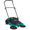 Image de VONROC Balayeuse Mécanique   Largeur de Balayage de 65cm   Bac de Ramassage de 18 litres   2600m² par Heure - pour Sols Durs en Intérieur et Extérieur - 3 Brosses De Lavage Inclus