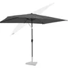 Image de VONROC Parasol de Jardin Extérieur Rapallo 200x300cm Gris - Parasol Rectangulaire Inclinable en Toile Protection Solaire UPF 50+ - Manivelle Anti Retour, Housse de Protection Incluse