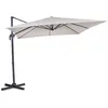 Image de VONROC Parasol Cantilever Pisogne - 300x300cm - De Qualité Premium - Anthracite/Noir - Terrasse Extérieure, Orientable à 360° - Grande Surface d'Ombrage - Robuste et Durable - Housse Parasol Incluse