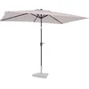 Image de VONROC Parasol de Jardin Extérieur Rapallo 200x300cm Beige - Parasol Rectangulaire Inclinable en Toile Protection Solaire UPF 50+ - Manivelle Anti Retour, Housse de Protection Incluse