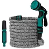 Image de VONROC Tuyau Flexible 20m   Support Mural, Buse Réglable, Raccords Avec & Sans Arrêt d'Eau   Tuyau Extensible Compact, Léger & Jet Puissant