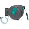 Image de VONROC Enrouleur de Tuyau Automatique Mural 35M - Kit Complet pour Arrosage Facile et Efficace - Support Mural, Buse d’Arrosage Réglable, Raccords Tuyau et Robinet Inclus