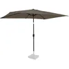 Image de VONROC Parasol Rapallo 200x300cm - Parasol rectangulaire Premium | Taupe