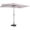 Image de VONROC Parasol de Jardin Extérieur Rapallo 200x300cm - Rectangulaire Inclinable Toile Protection Solaire UPF 50+ Manivelle Anti Retour Housse Incluse