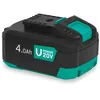 Image de VONROC Batterie 20V - 4.0Ah - Port USB-C bidirectionnel - Batterie et powerbank en Un - Compatible avec Power Delivery (PD) - protégée par la Protection électronique des cellules.
