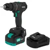 Image de VONROC PRO Perceuse sans fil 20 V   40 Nm   Moteur sans balais   17 réglages de couple + mode perceuse   2 embouts inclus   Batterie 4,0 Ah et chargeur inclus