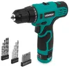 Image de VONROC Perceuse sans fil 12V - Batterie, câble USB et jeu de forêts et d'embouts 16 pièces inclus