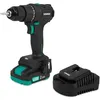 Image de VONROC PRO Perceuse sans fil 20 V   40 Nm   Moteur sans balais   17 réglages de couple + mode perceuse   2 embouts inclus   Batterie 2,0 Ah et chargeur inclus