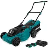 Image de VONROC Tondeuse à gazon sans fil VONROC   40V   Largeur de coupe 38 cm   Quatre hauteurs de coupe réglables : 35/45/55/65 mm   Bac de ramassage 45L inclus   2 batteries 2.0Ah et double chargeur inclus