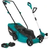 Image de VONROC Tondeuse et Coupe-Bordures sans Fil VONROC 20V  Moteur sans balais   Trois hauteurs de Coupe réglables : 30/50/70 mm   Bac de ramassage 30L  Batterie 4.0Ah Chargeur Inclus