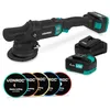 Image de VONROC Polisseuse Dual Action PM510DC Sans Fil 20V | Polissage Auto, Carrosserie, Cire & Correction Rayures | Kit Complet 5 Disques + 2 Batteries + Chargeur Rapide