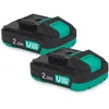 Image de VONROC starterset 20 V VONROC 20 V batterie 20 V chargeur double 20 V batterie 2,0 Ah chargeur rapide 20 V VPower 20 V set batterie et chargeur kit batterie et chargeur VONROC